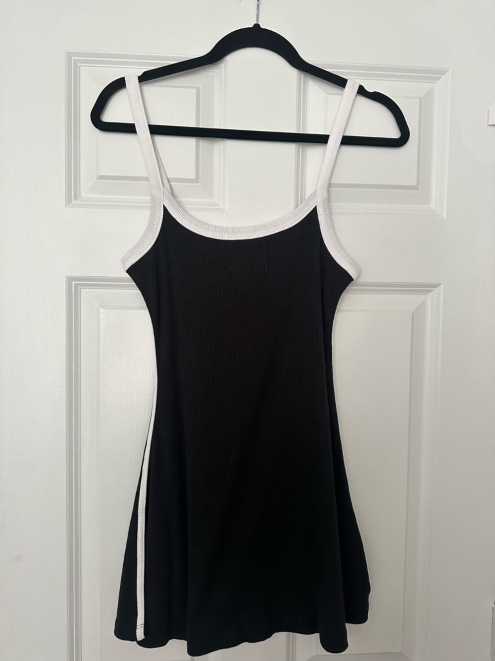 Cotton On Black Mini Dress with White Trim